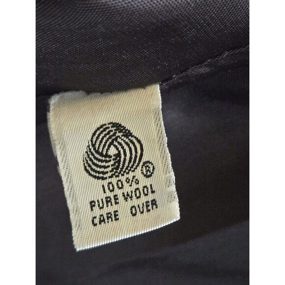 VTG Ashley Scott Coat Womens 10 Green Wool Long Overcoat Old Money Quiet Luxury - Picture 8 of 8